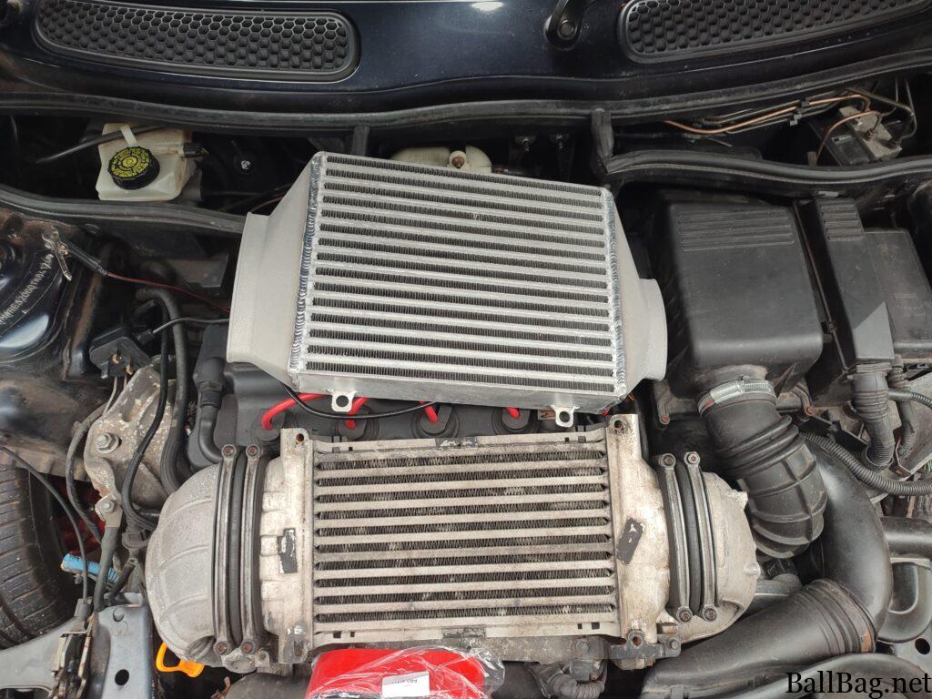 Comparing the standard cooler to the new aftermarket cooler