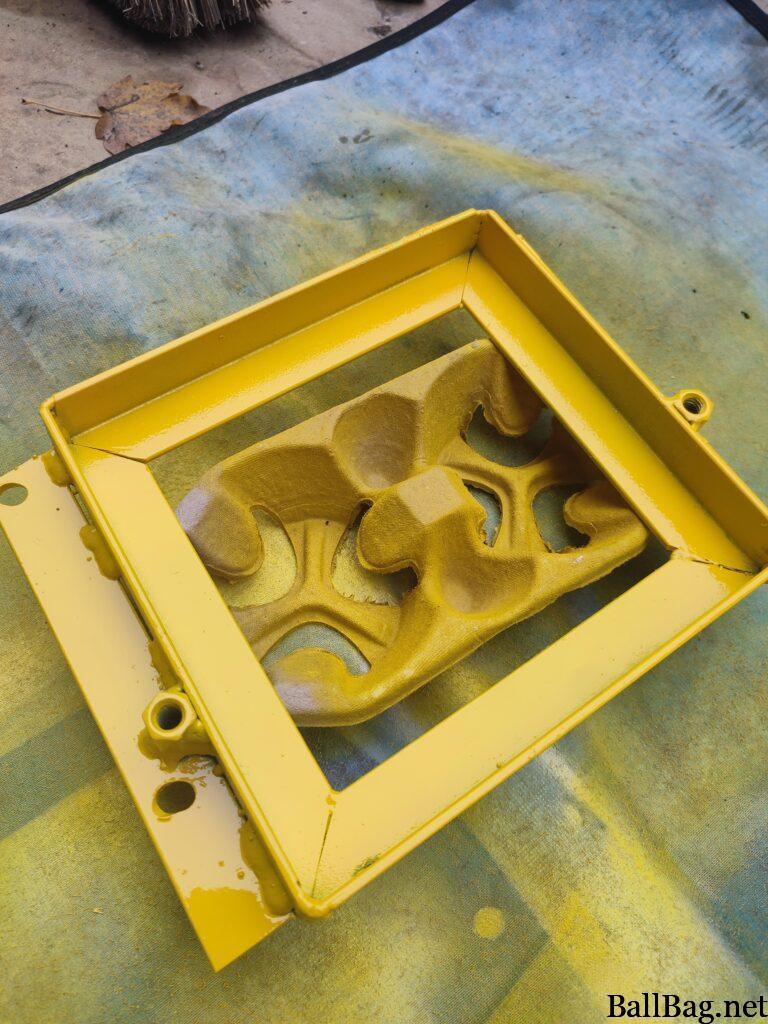 Battery mounting frame installation